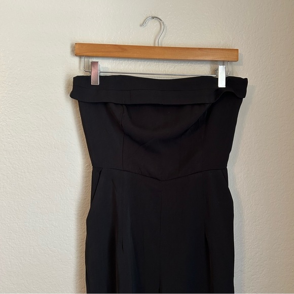 NWT, Runway The Label Women’s Nami Strapless Wide Leg Jumpsuit in Black, Size 4 - Picture 3 of 15